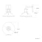 Dweled Sleepless LED 15in Indoor and Outdoor Wall Light 3000K in Black with Aged Brass WS-W430 - alternate 2